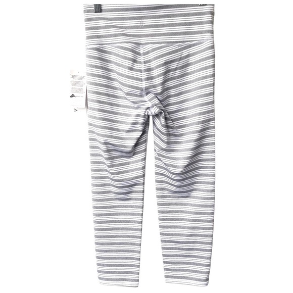 NWT Athleta Heather  horizontal High Rise Striped Leggings XS white stripe new - Picture 1 of 5
